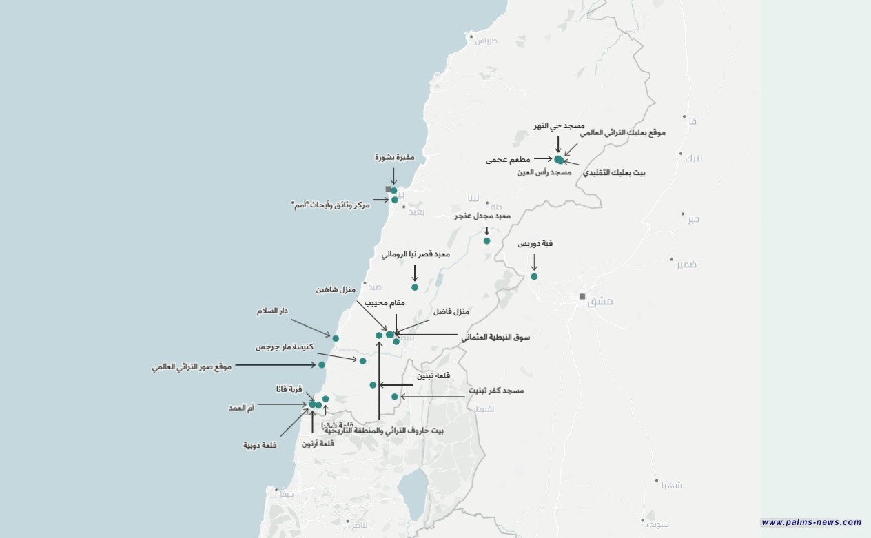 100 نائب لبناني يناشدون اليونسكو حماية المواقع التاريخية من الغارات الإسرائيلية
